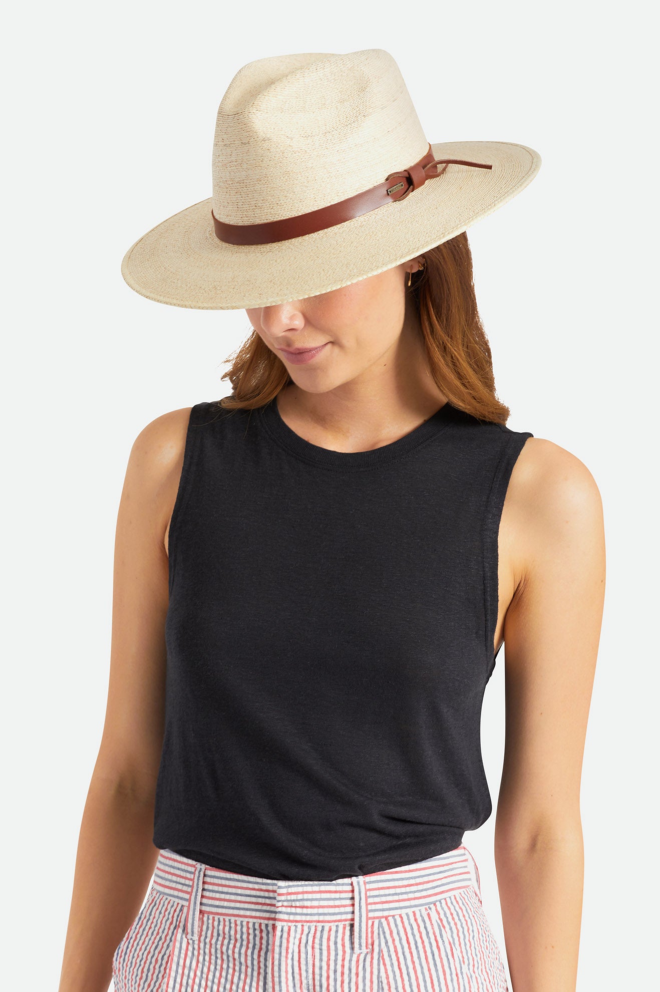 Sombreros Brixton Field Proper Straw Hat Mujer Beige | NCWXUM365