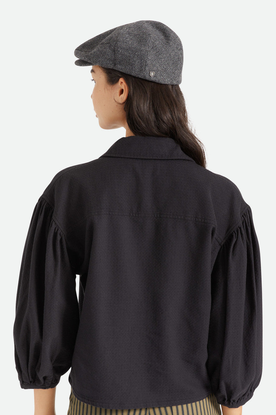 Sombreros Brixton Hooligan Snap Mujer Gris Negras | EFGZKV584