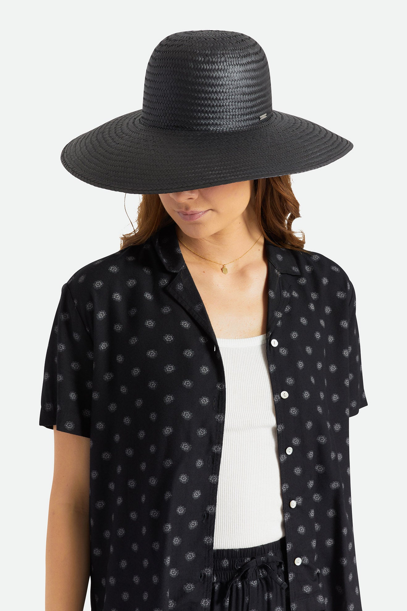 Sombreros Brixton Janae Sun Hat Mujer Negras | ZRSWKT456