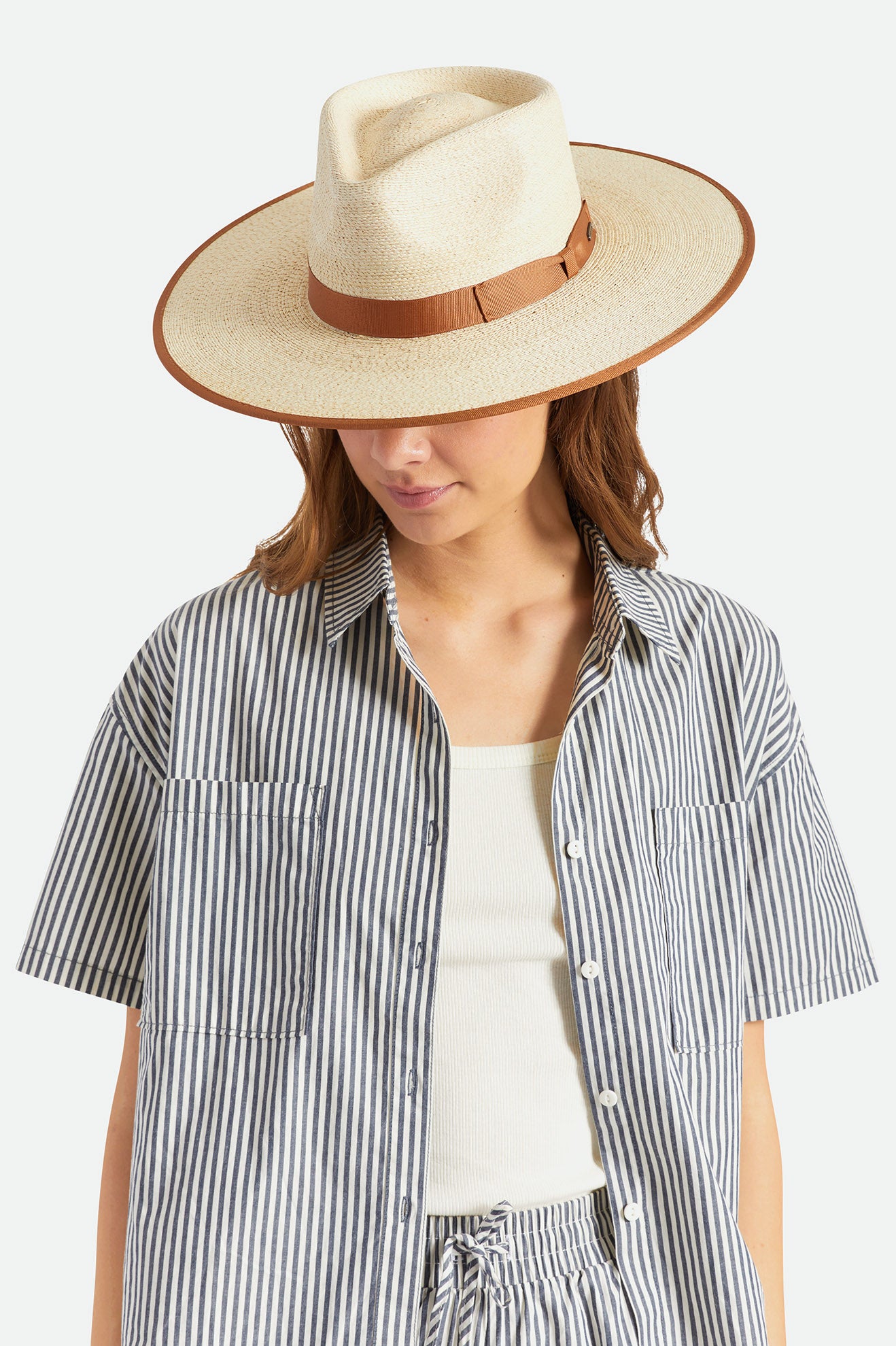 Sombreros Brixton Jo Straw Rancher Hat Mujer Beige | CAFSYQ218