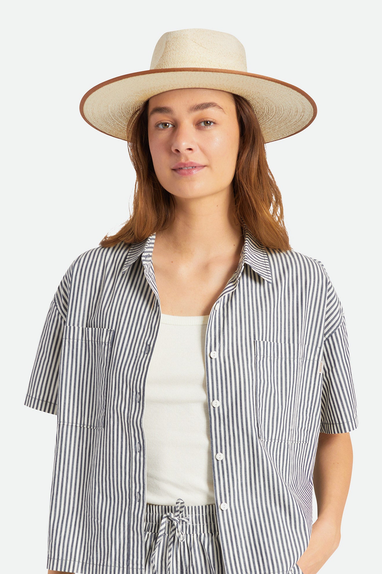 Sombreros Brixton Jo Straw Rancher Hat Mujer Beige | CAFSYQ218