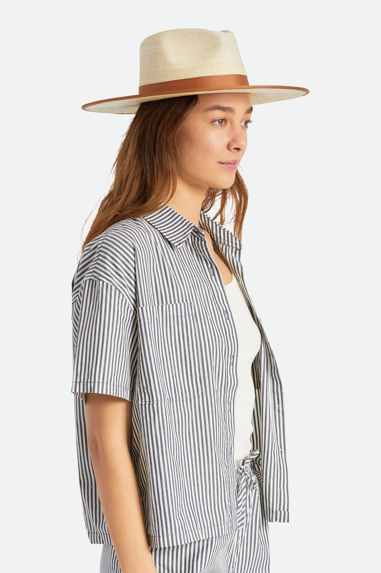 Sombreros Brixton Jo Straw Rancher Hat Mujer Beige | CAFSYQ218