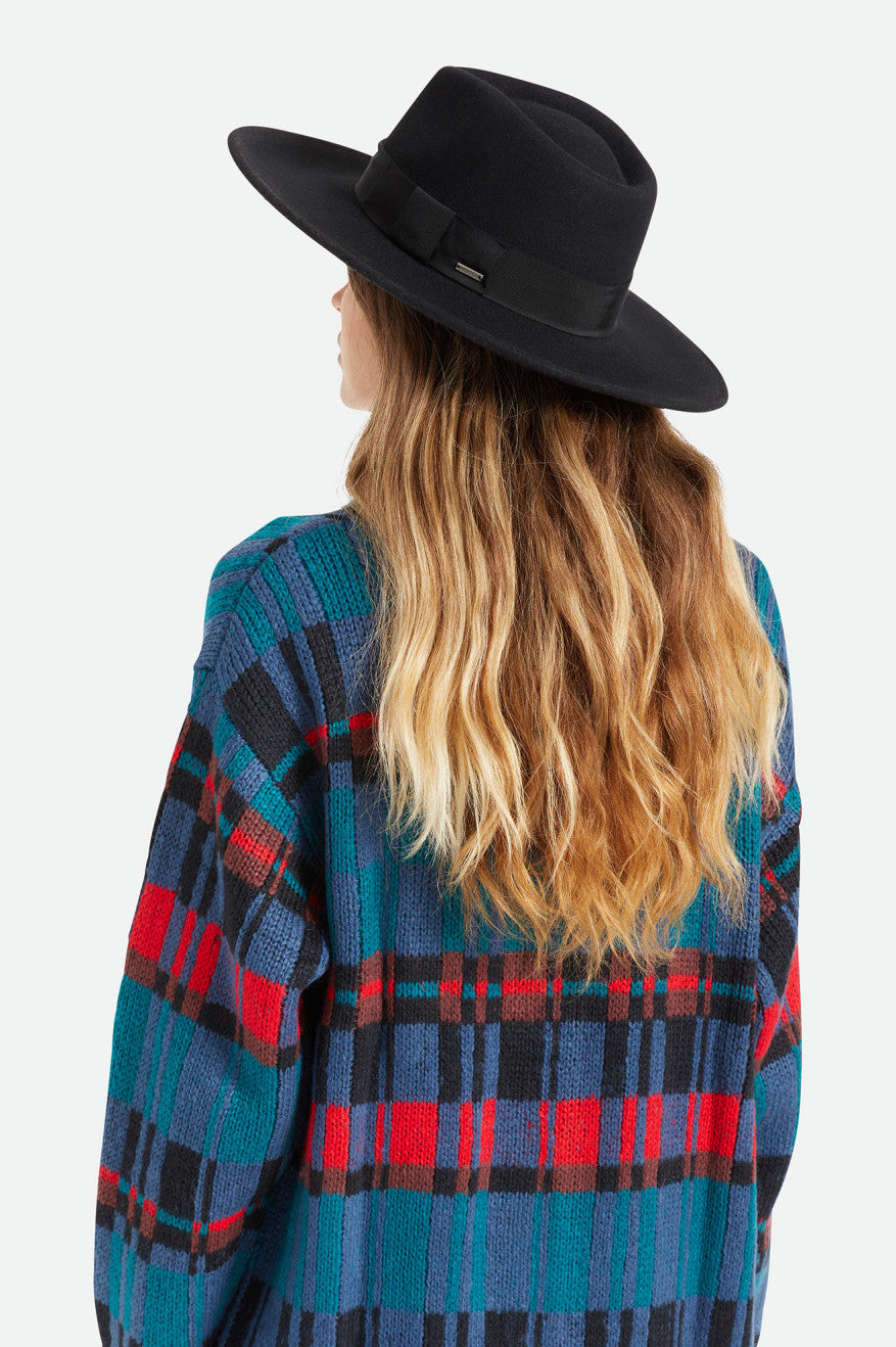 Sombreros Brixton Joanna Felt Hat Mujer Negras | MRWKOI970