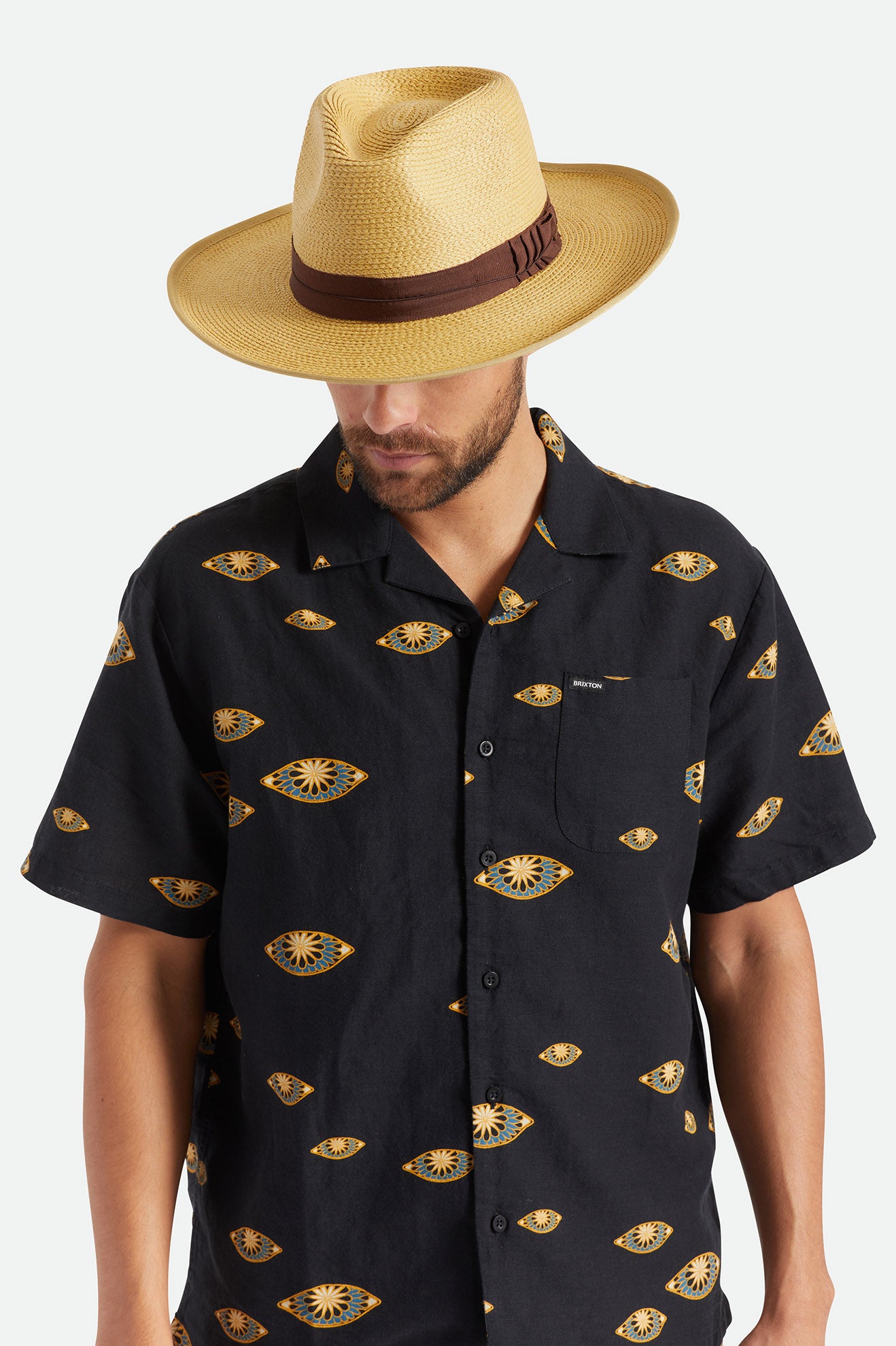 Sombreros Brixton Reno Hombre Marrones | XBFYUJ529