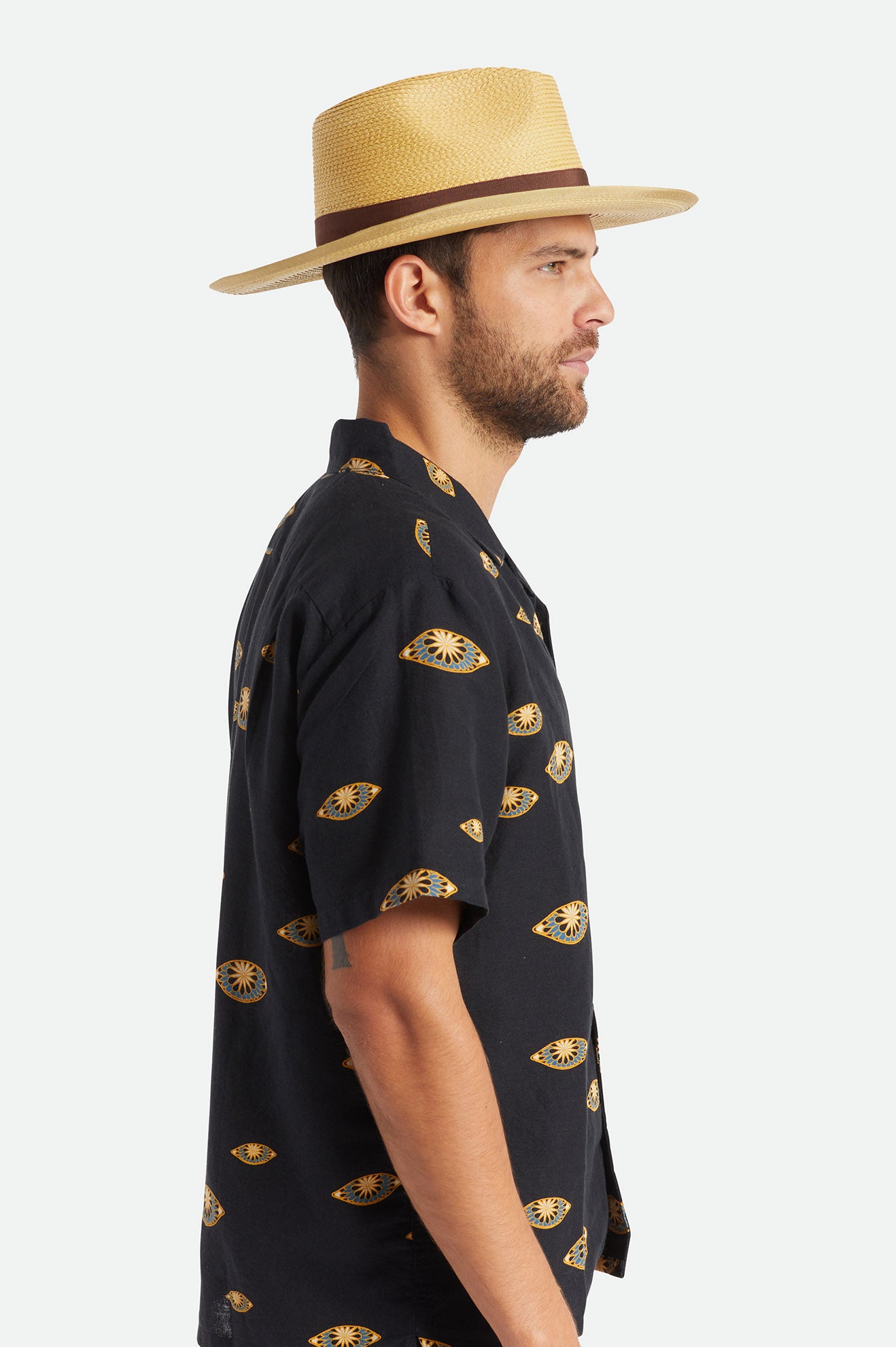 Sombreros Brixton Reno Hombre Marrones | XBFYUJ529