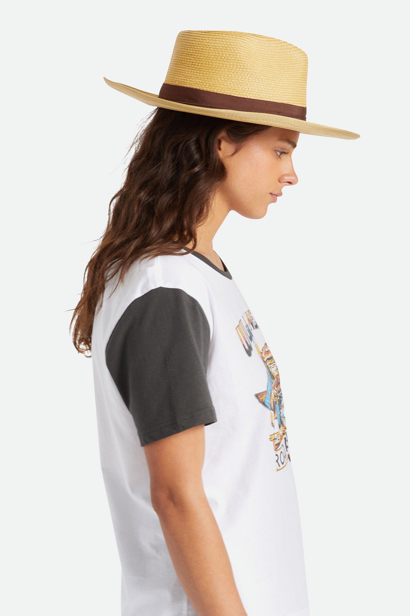 Sombreros Brixton Reno Straw Hat Mujer Marrones | TQCZAX035