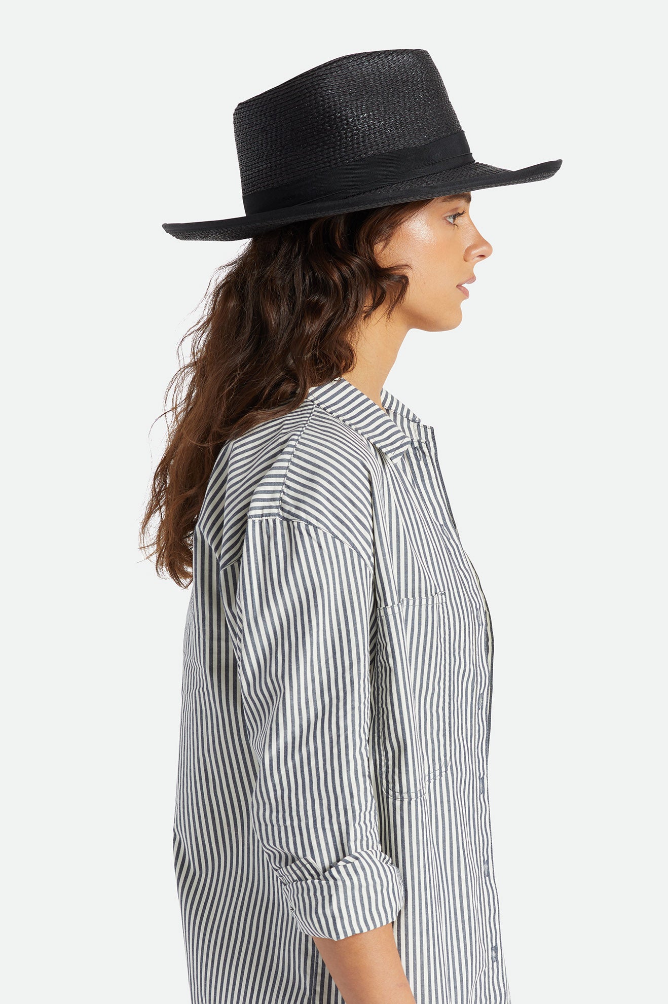 Sombreros Brixton Reno Straw Hat Mujer Negras | NVIGCX146