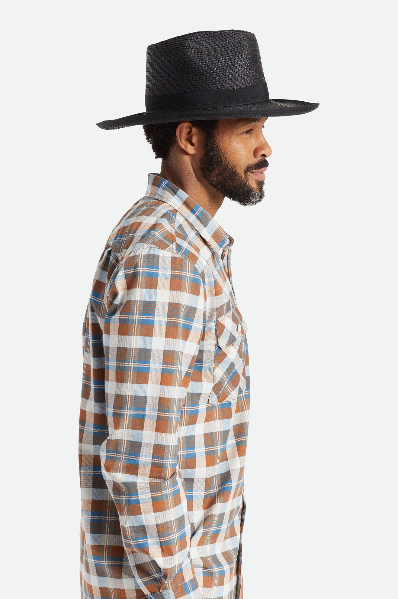 Sombreros Brixton Reno Straw Hombre Negras | MKXRZE953