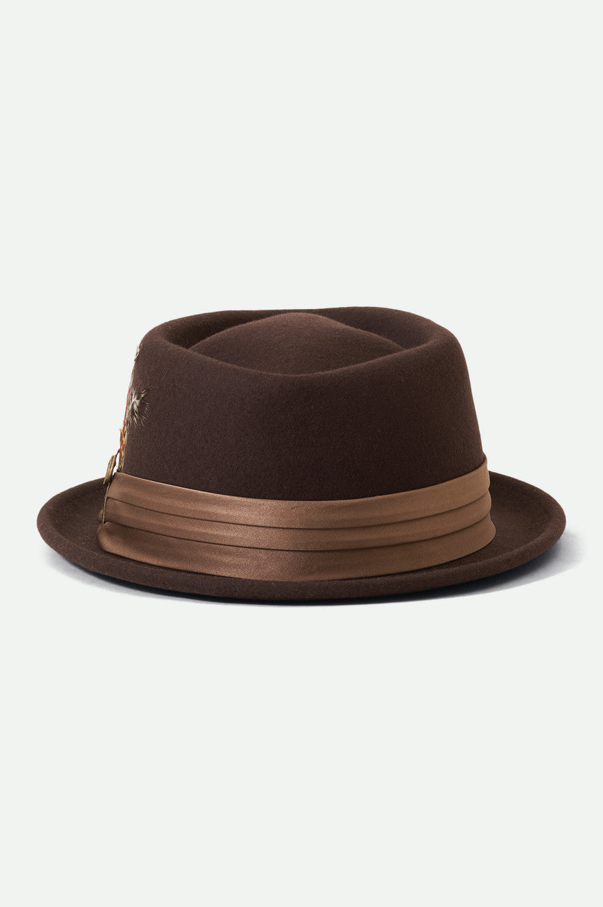 Sombreros Brixton Stout Pork Pie Hombre Marrones | MTOAQP526