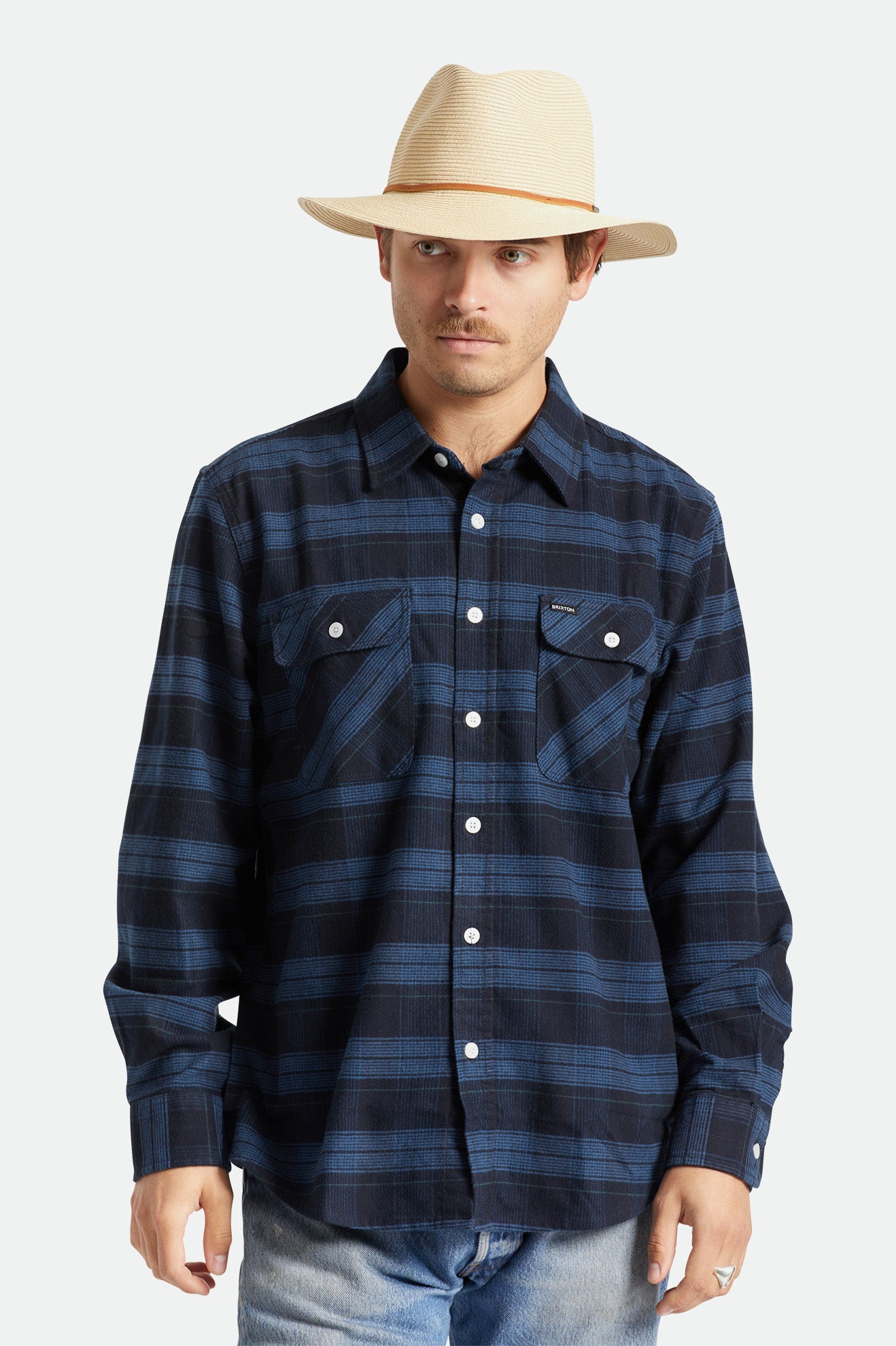 Sombreros Brixton Wesley Packable Fedora Hombre Marrones | RXYAPQ149