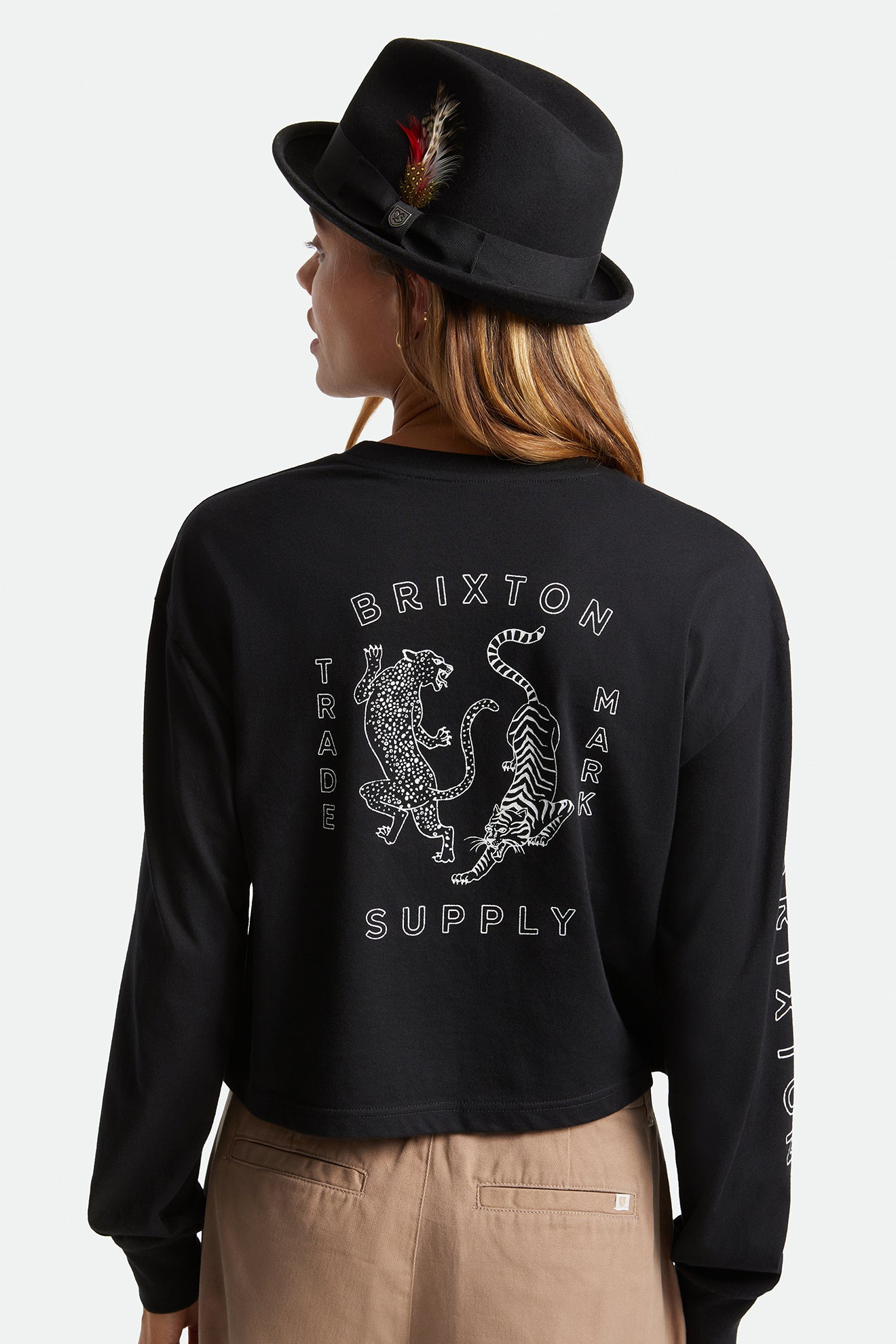 Sombreros De Fieltro Brixton Gain Fedora Mujer Negras | DVRTKO134