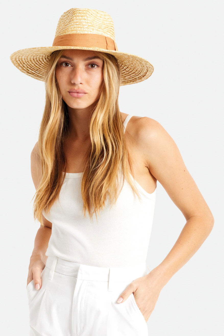 Sombreros De Fieltro Brixton Joanna Hat Mujer Naranjas | JDNBTA586