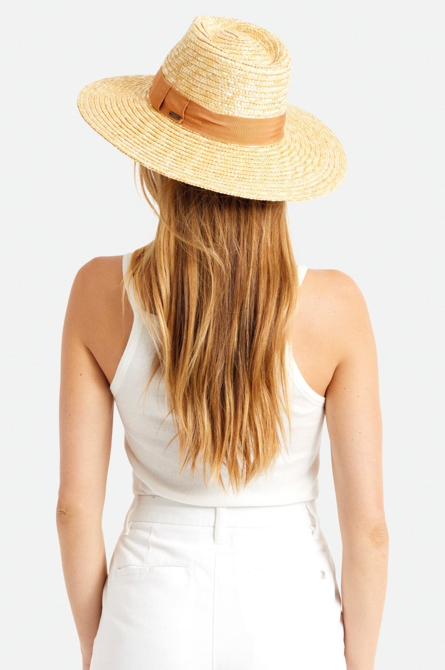 Sombreros De Fieltro Brixton Joanna Hat Mujer Naranjas | JDNBTA586