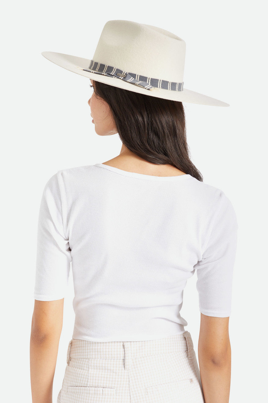 Sombreros De Fieltro Brixton Leigh Felt Fedora Mujer Blancas | RKOGCU083