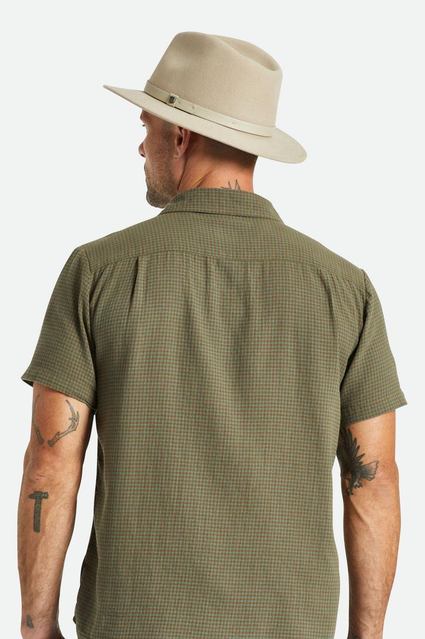 Sombreros De Fieltro Brixton Messer Fedora Mujer Verde Claro | BJDUYS780