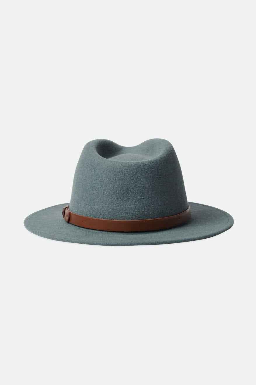 Sombreros De Fieltro Brixton Messer Fedora Mujer Azules | KYLUZR695