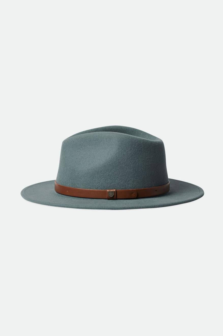 Sombreros De Fieltro Brixton Messer Fedora Mujer Azules | KYLUZR695