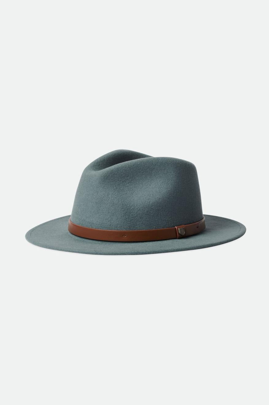 Sombreros De Fieltro Brixton Messer Hombre Azules | SWRDKM254