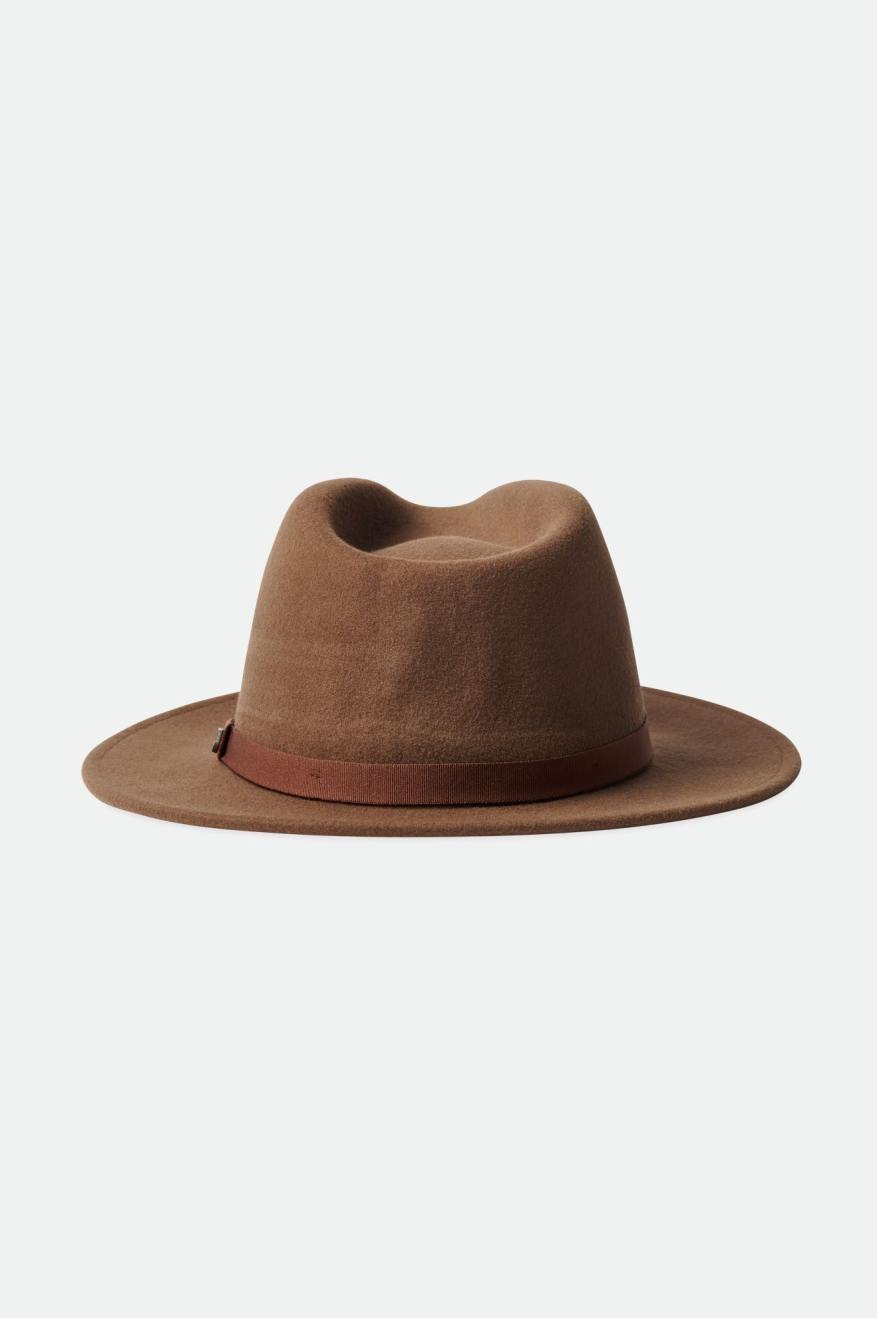 Sombreros De Fieltro Brixton Messer Packable Hombre Marrones | EHKGSX257