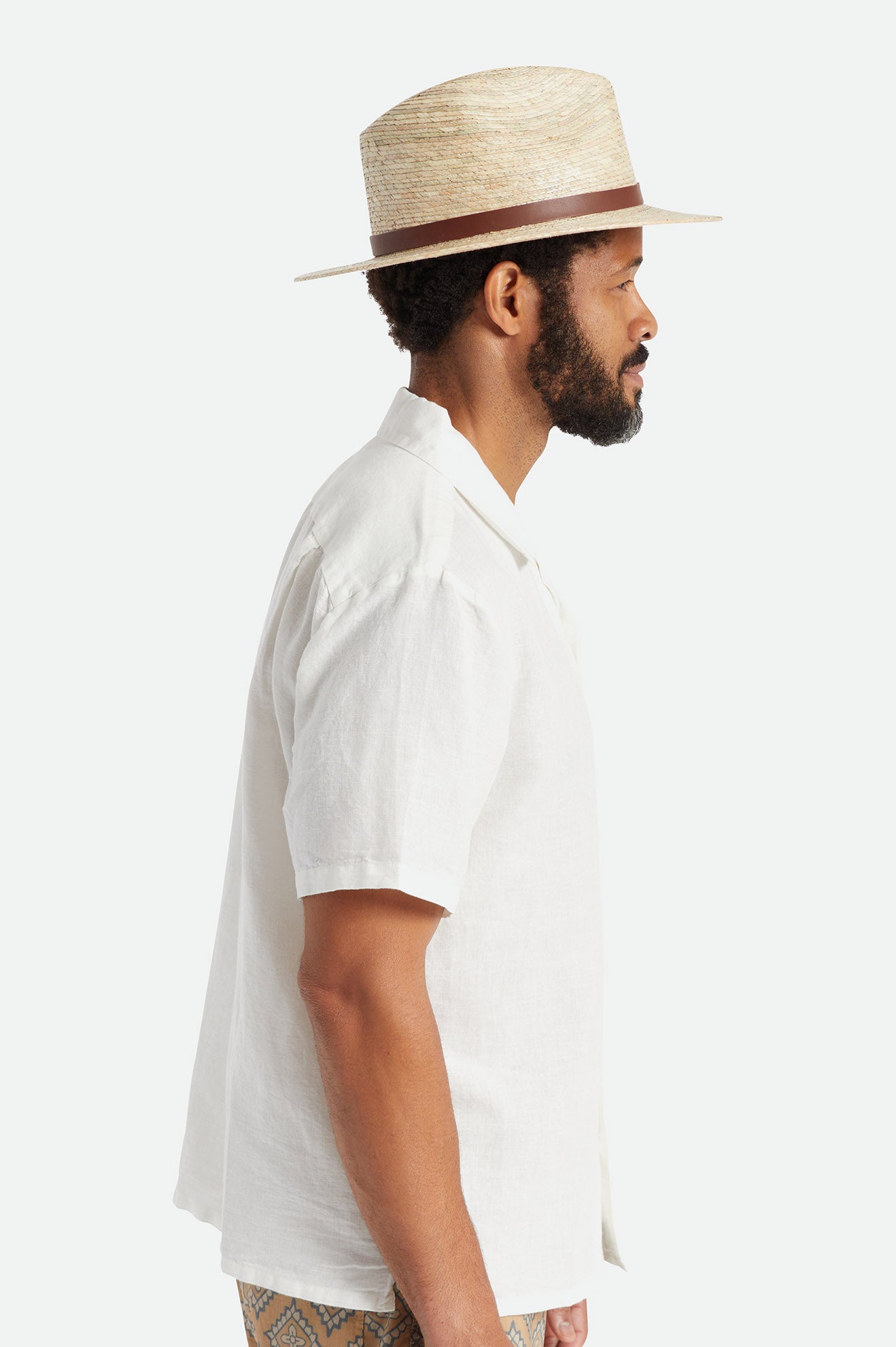 Sombreros De Fieltro Brixton Messer Straw Hombre Beige | NHZTDQ613