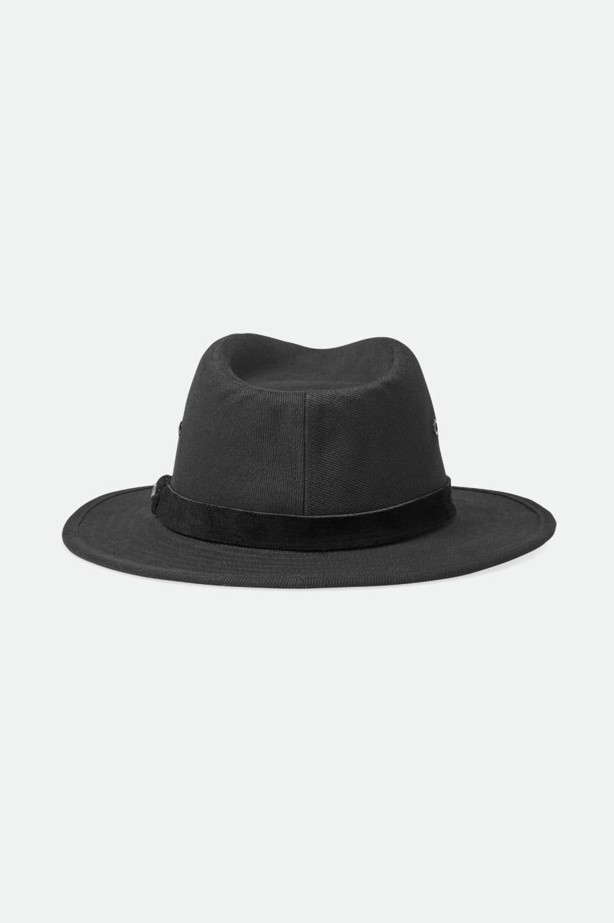 Sombreros De Fieltro Brixton Messer Utility Adventure Hombre Negras | AUEGBS810