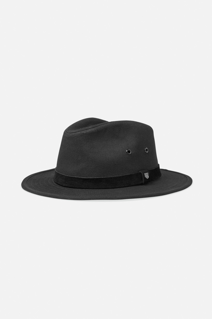 Sombreros De Fieltro Brixton Messer Utility Adventure Hombre Negras | AUEGBS810