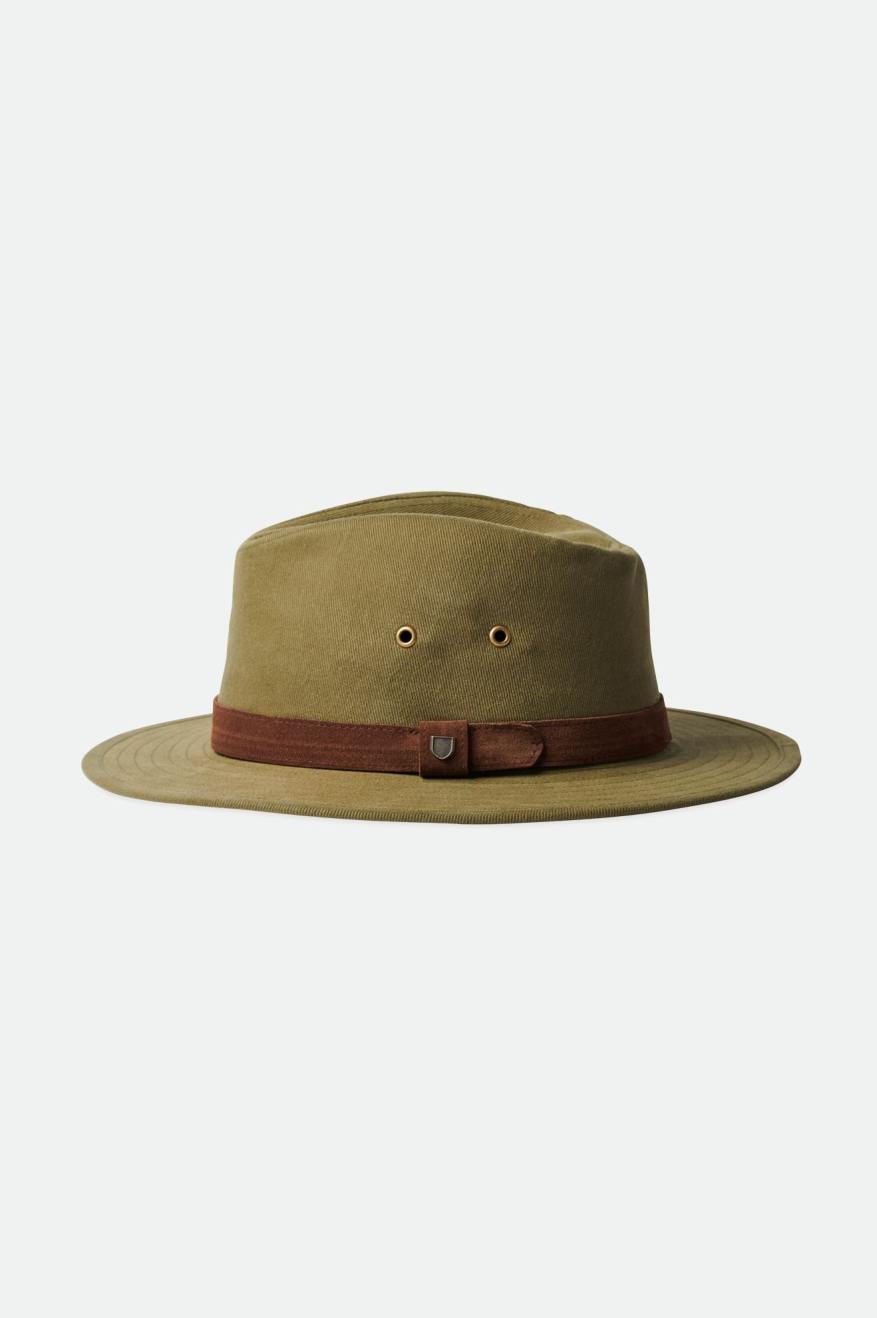 Sombreros De Fieltro Brixton Messer Utility Adventure Hombre Verde Oliva | BMAPLS983