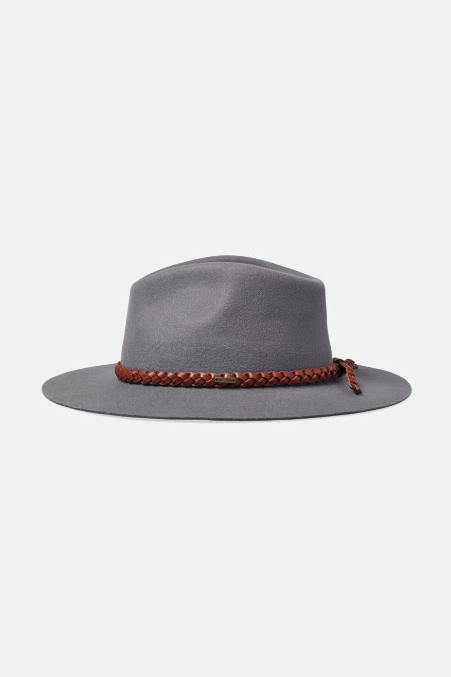 Sombreros De Fieltro Brixton Messer Western Hombre Gris | KHZVSO504