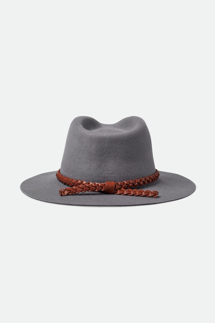 Sombreros De Fieltro Brixton Messer Western Hombre Gris | KHZVSO504