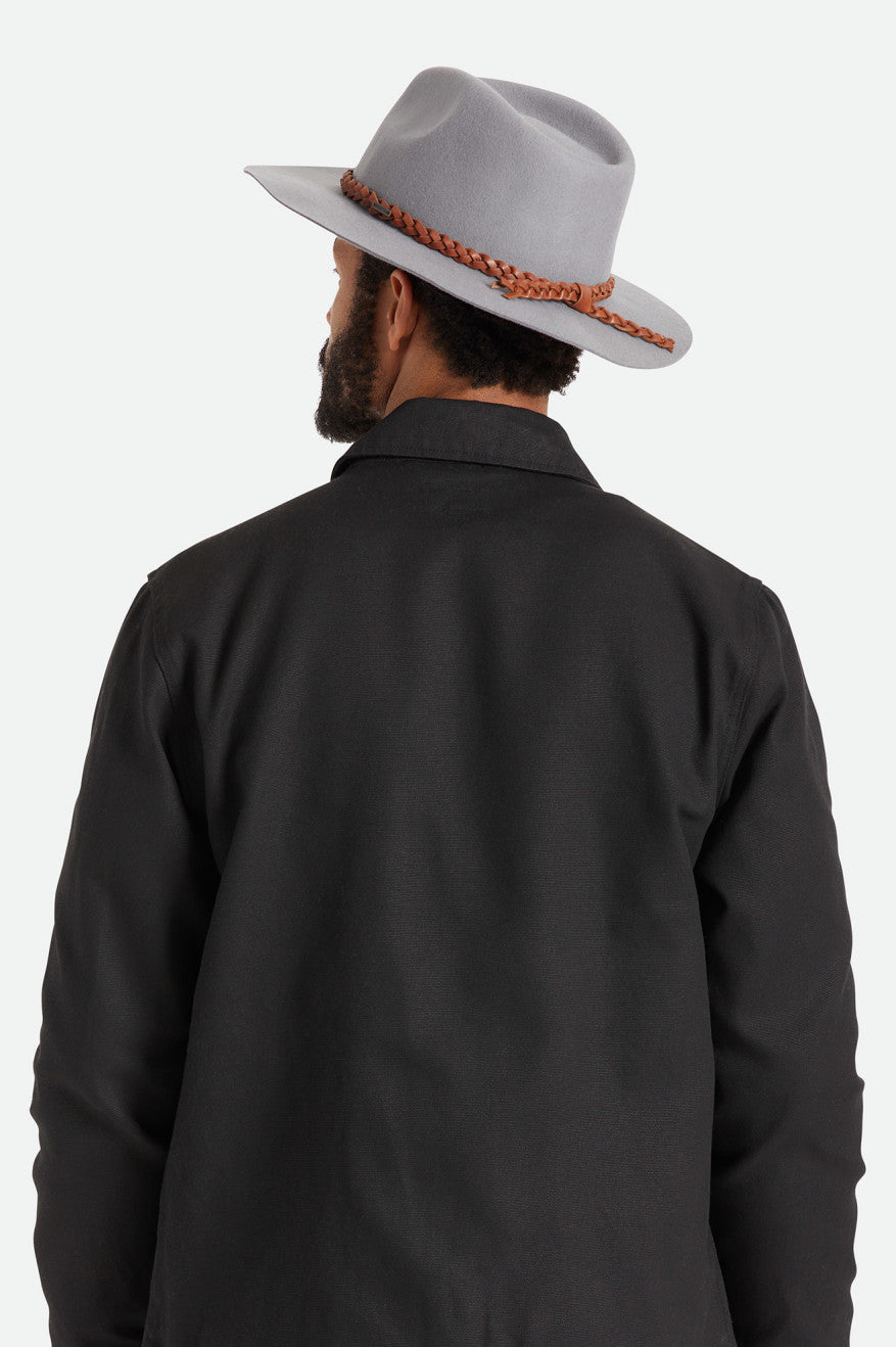 Sombreros De Fieltro Brixton Messer Western Hombre Gris | KHZVSO504