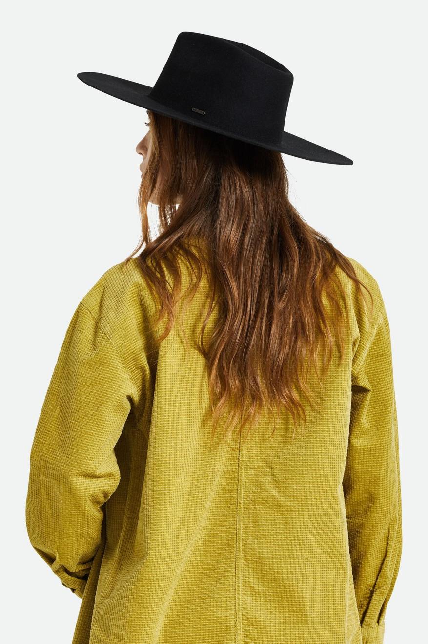 Sombreros De Fieltro Brixton Primrose Felt Fedora Mujer Negras | LAZVIQ438