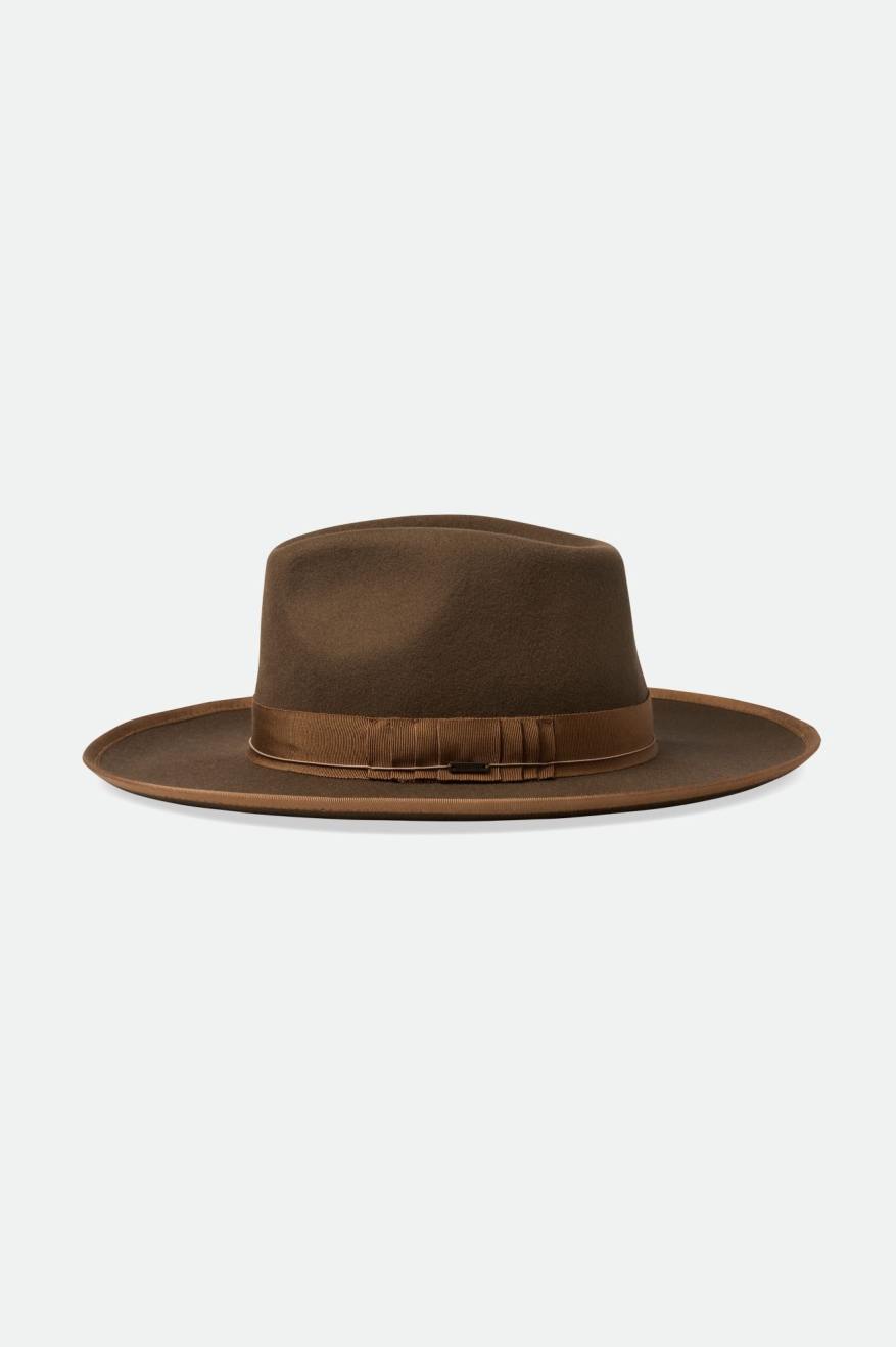 Sombreros De Fieltro Brixton Reno Fedora Mujer Marrones | NSVKET786