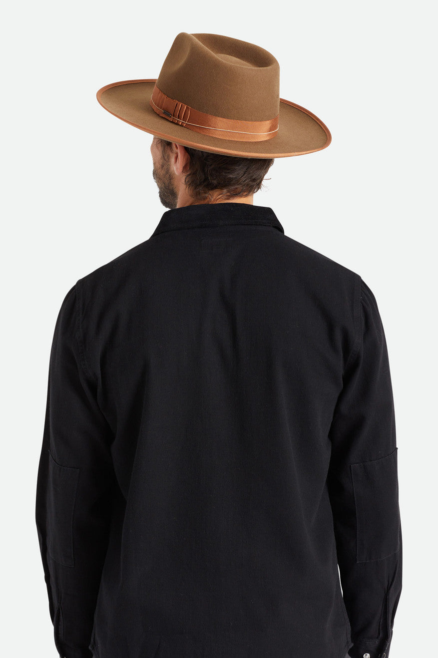 Sombreros De Fieltro Brixton Reno Fedora Mujer Marrones | NSVKET786