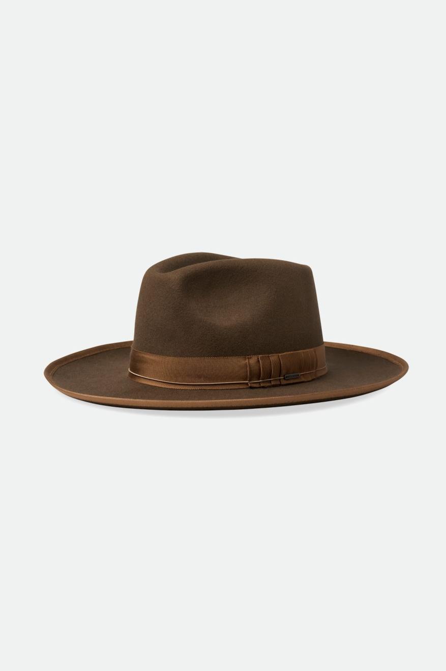 Sombreros De Fieltro Brixton Reno Fedora Mujer Marrones | NSVKET786