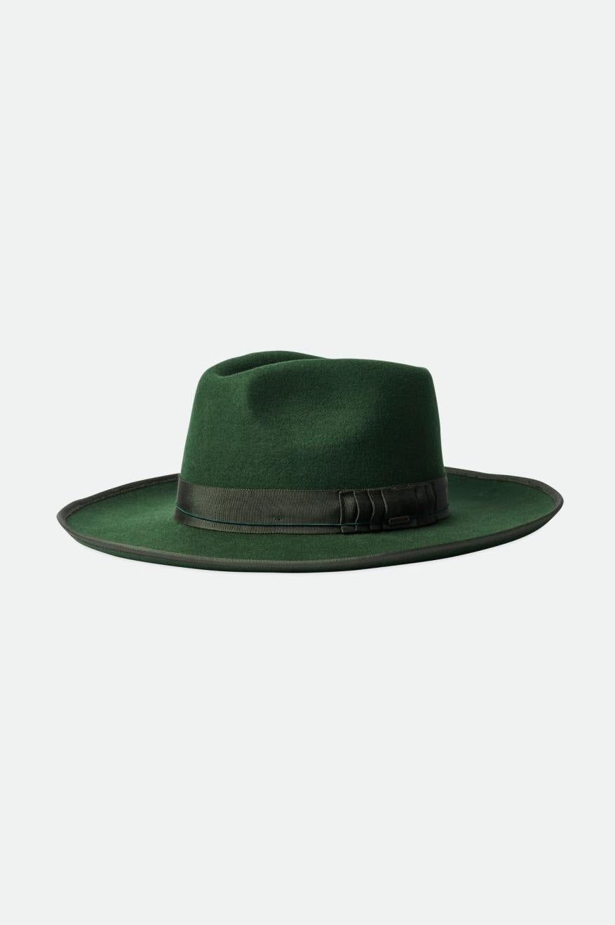 Sombreros De Fieltro Brixton Reno Hombre Verde | XPOLRQ051