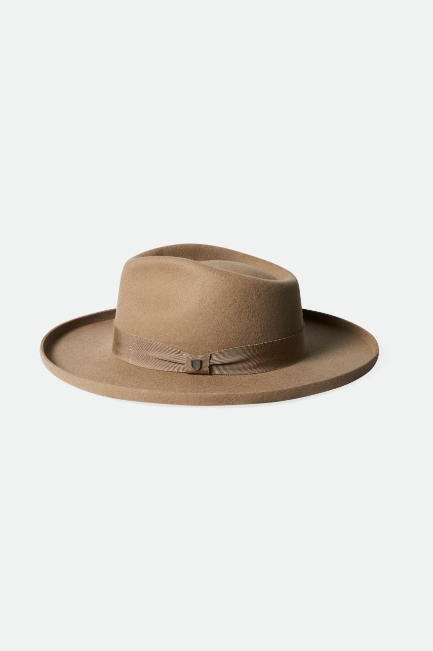 Sombreros De Fieltro Brixton Victoria Felt Fedora Mujer Marrones | GFKNER512