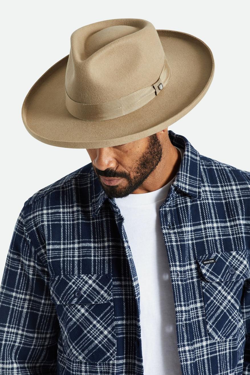 Sombreros De Fieltro Brixton Victoria Felt Hombre Marrones | GLMAQE490