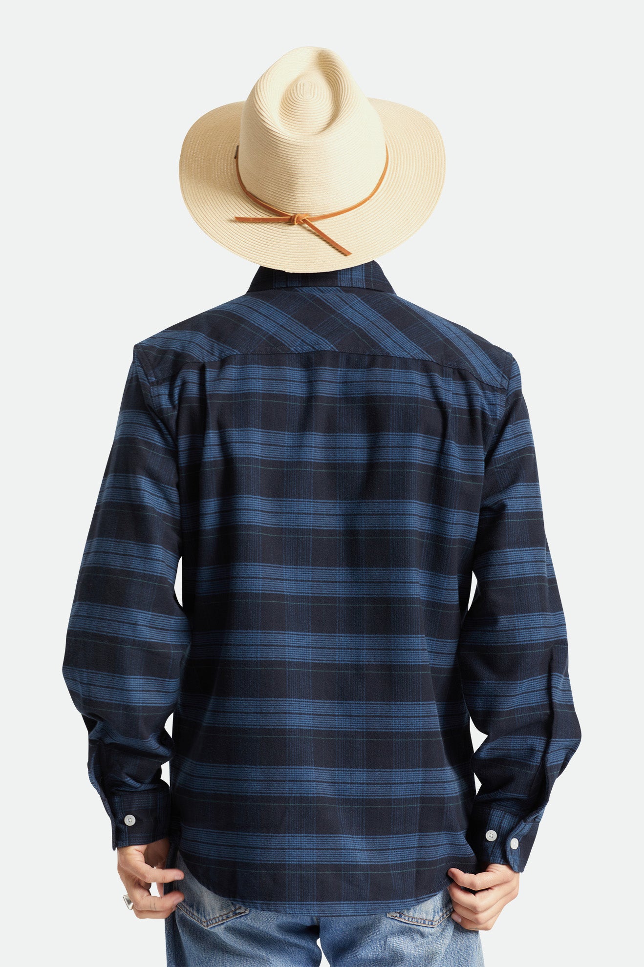 Sombreros De Fieltro Brixton Wesley Straw Packable Hombre Marrones | OMPBGE168