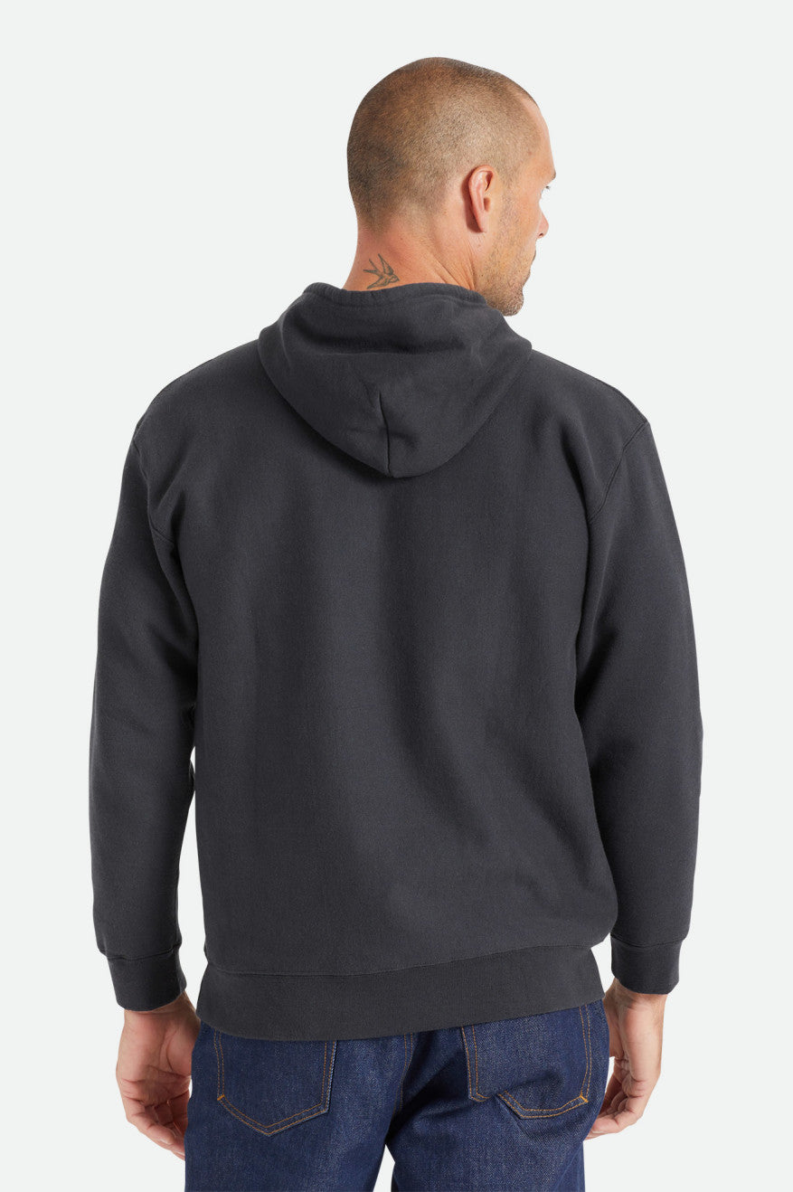 Sudadera Con Capucha Brixton Cooper Reserve Raglan Hombre Negras | VOQFTN152