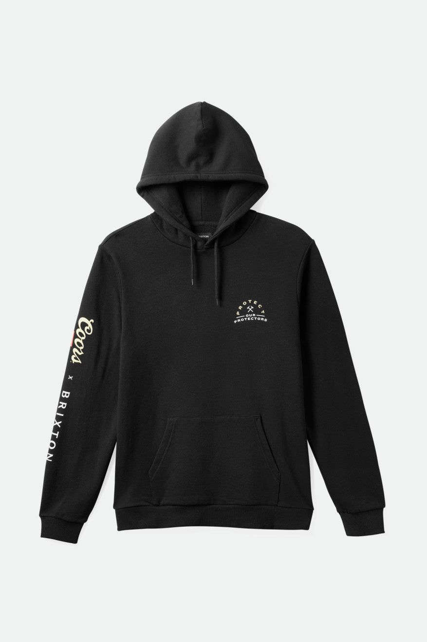 Sudadera Con Capucha Brixton Coors Protector II Hombre Negras | CQVRYJ046