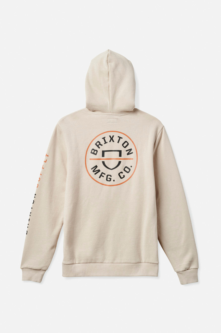 Sudadera Con Capucha Brixton Crest Hombre Beige Naranjas Negras | KPZTGV623