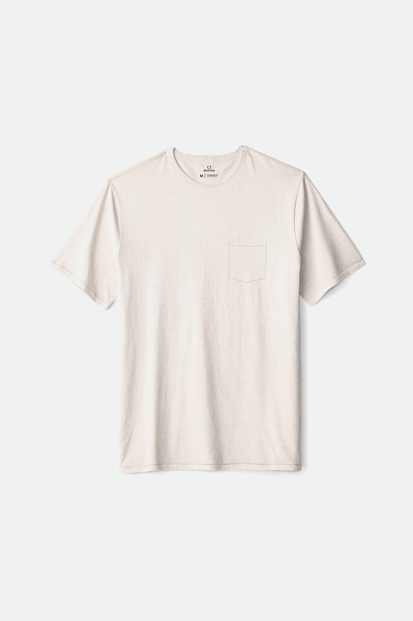 Tops Brixton Basic S/S Pocket Hombre Blancas | TIOCYE628