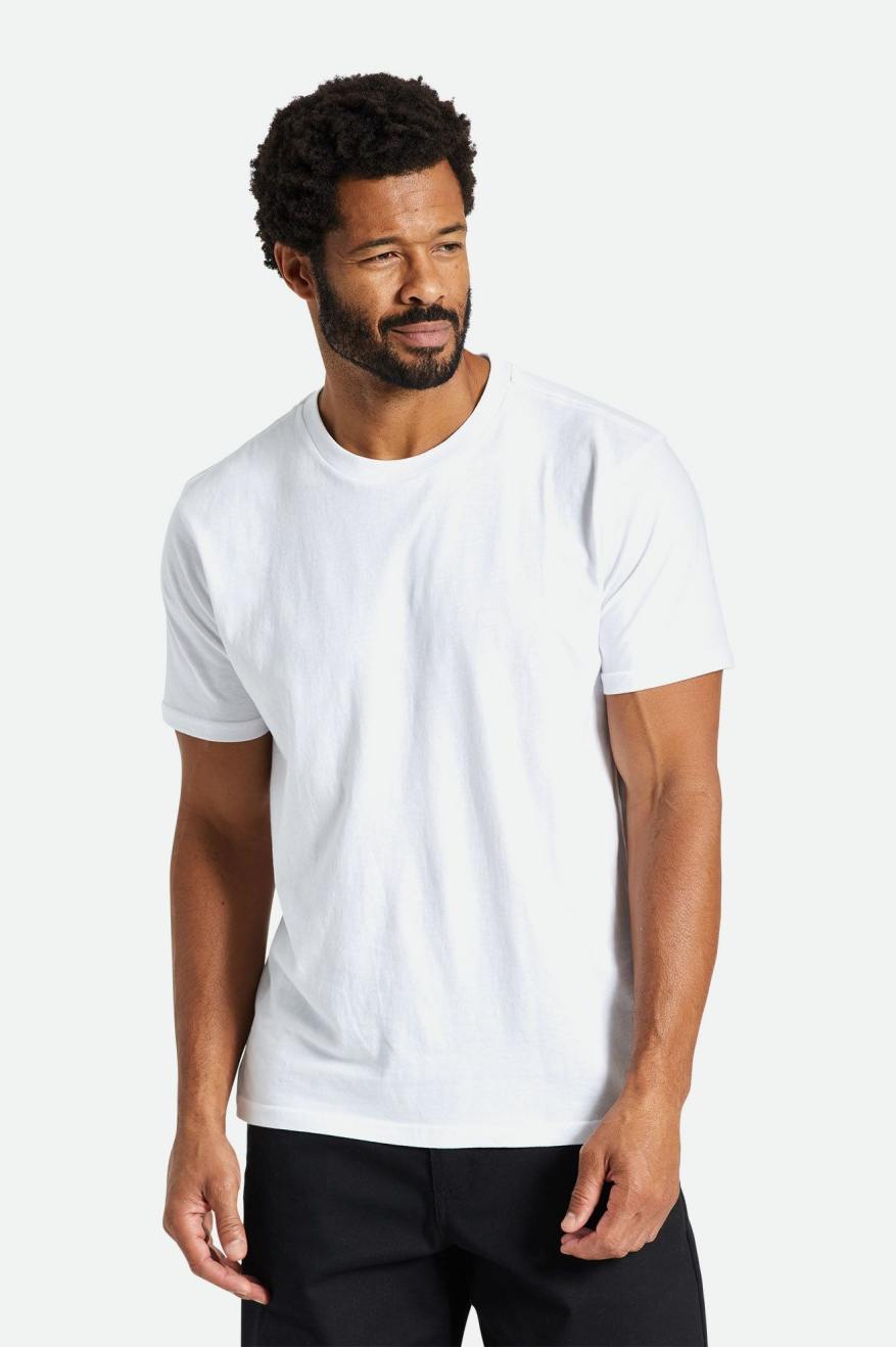 Tops Brixton Basic S/S Tailored Hombre Blancas | DEQWUT210