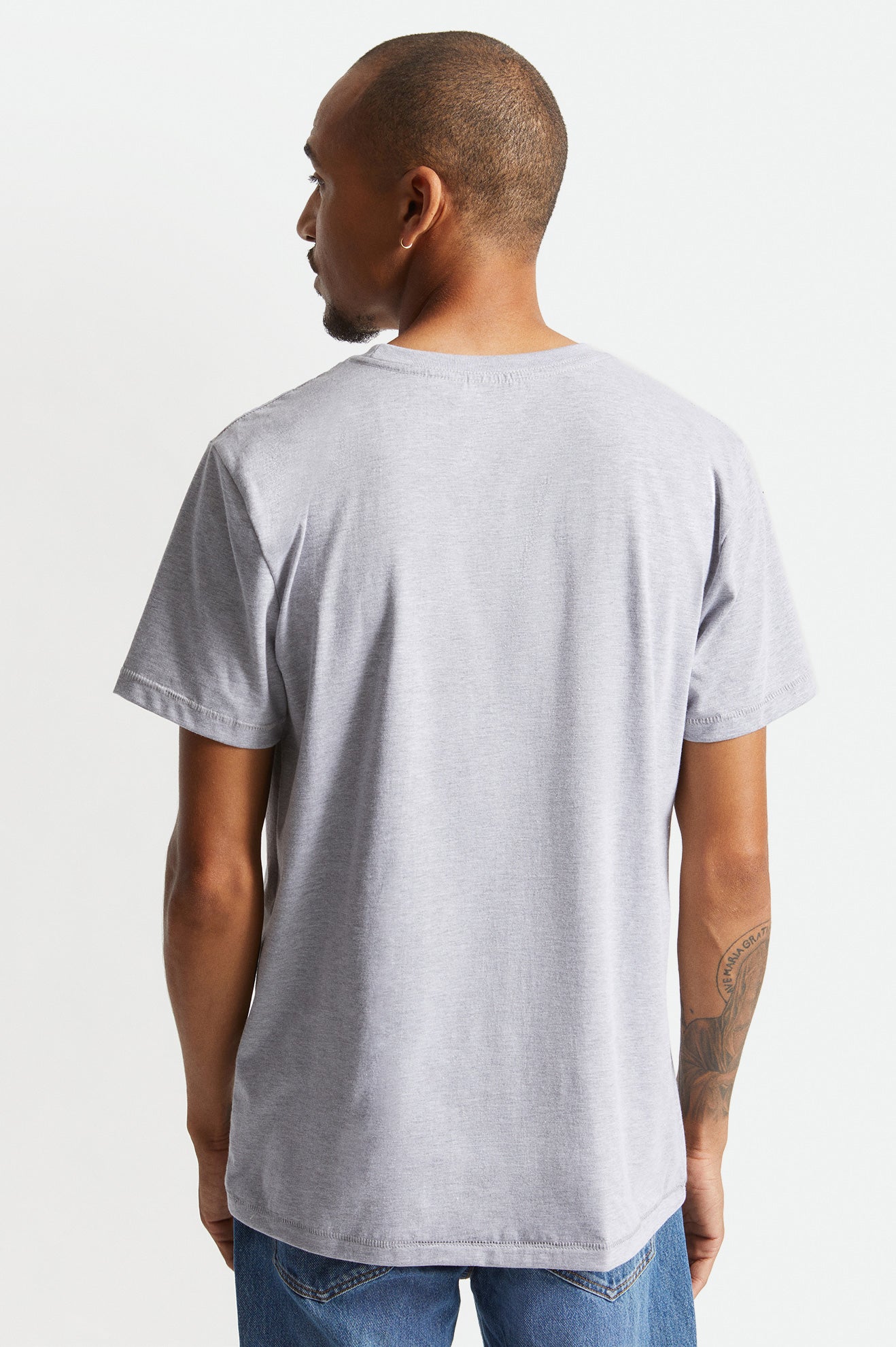 Tops Brixton Basic S/S Tailored Hombre Gris | MWZLYK701