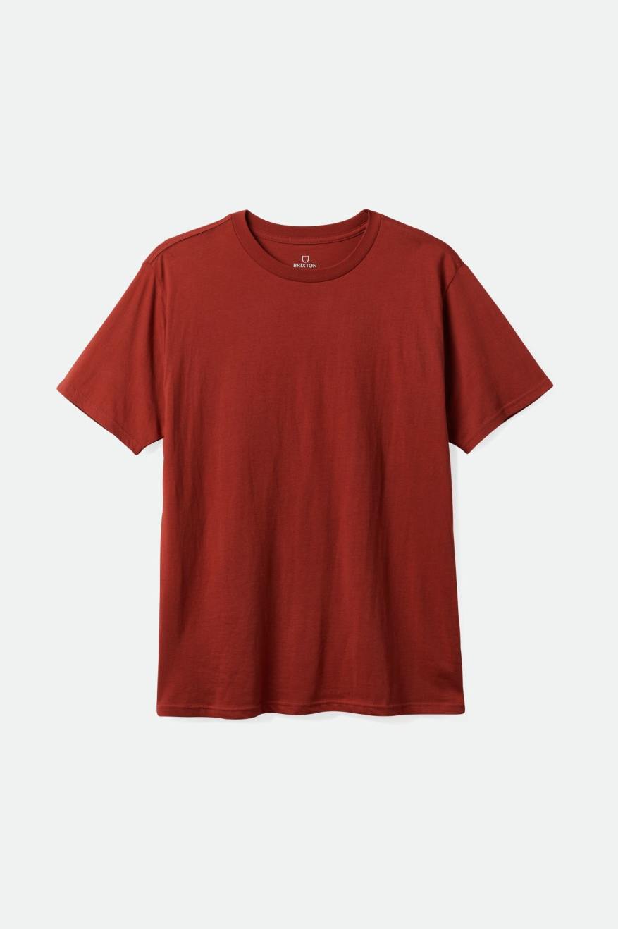 Tops Brixton Basic S/S Tailored Hombre Rojas | SNJTQG795