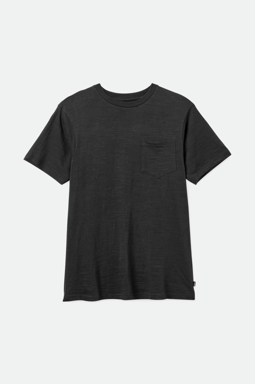 Tops Brixton Basic Slub S/S Pocket Hombre Negras | WNLQRI764