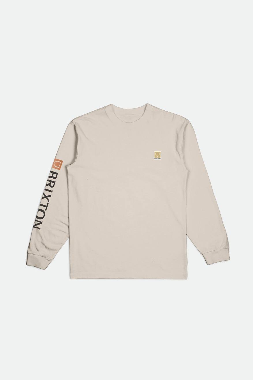 Tops Brixton Beta II L/S Standard Hombre Creme | GYXMNK681