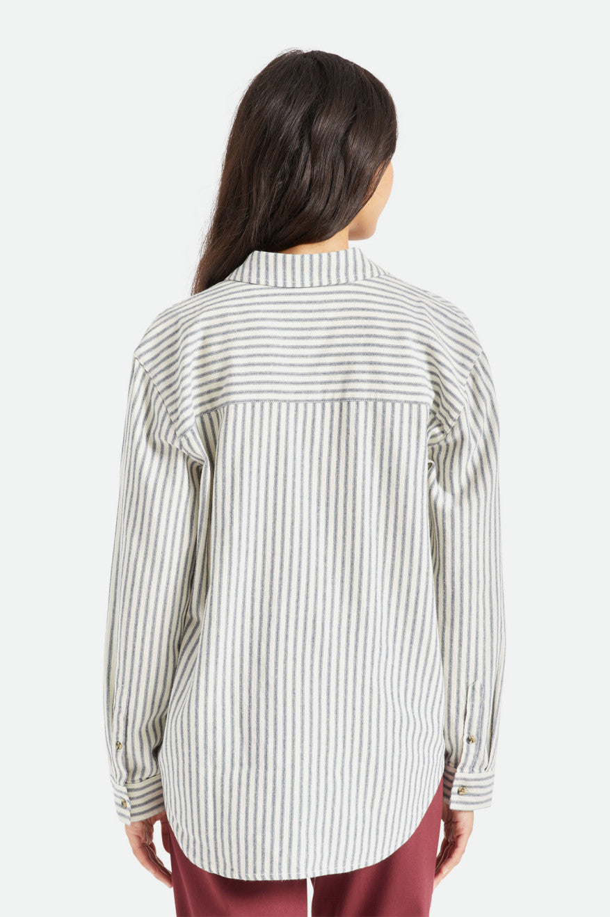 Tops Brixton Bowery Boyfriend L/S Mujer Rayadas | TXLUHD261