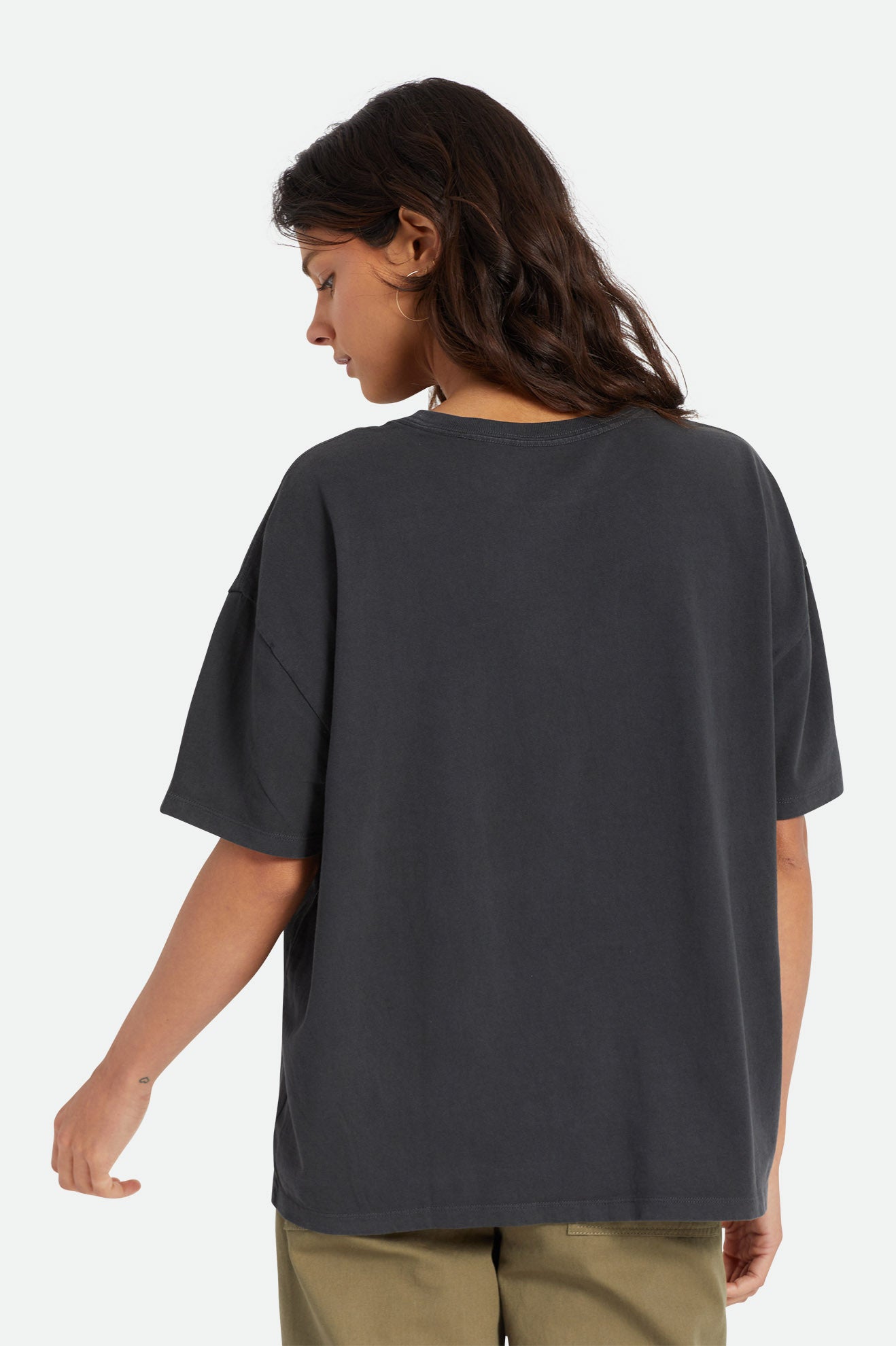 Tops Brixton Oversized Boyfriend Mujer Negras | INKUTR261