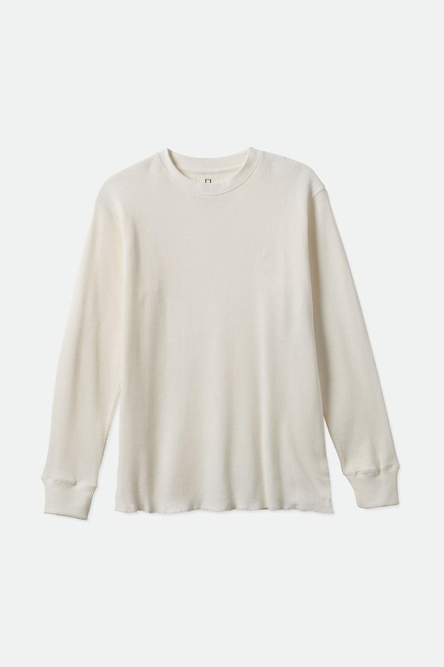 Tops Brixton Reserve Thermal L/S Hombre Blancas | IZTXEM357